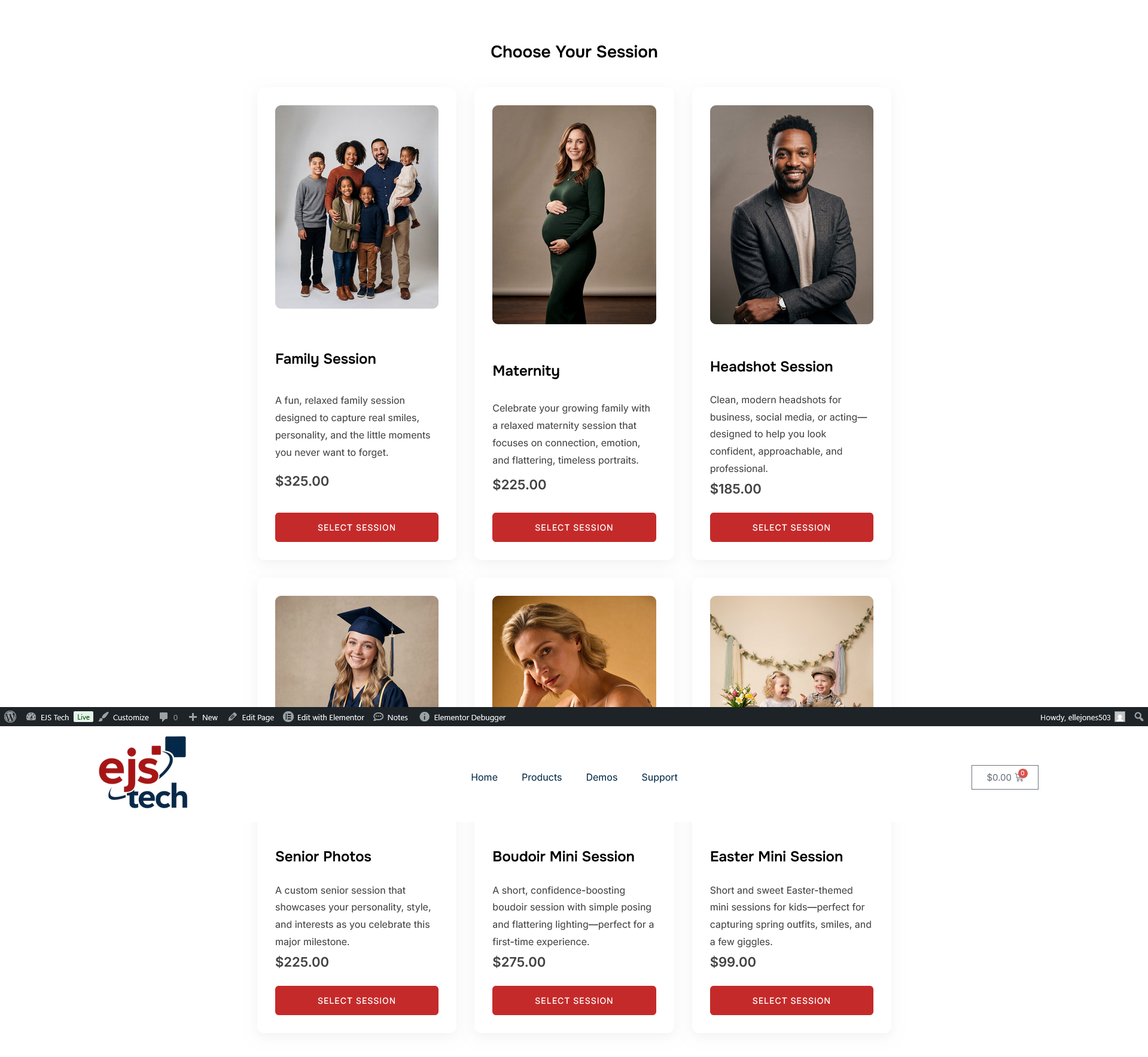 Booking Page